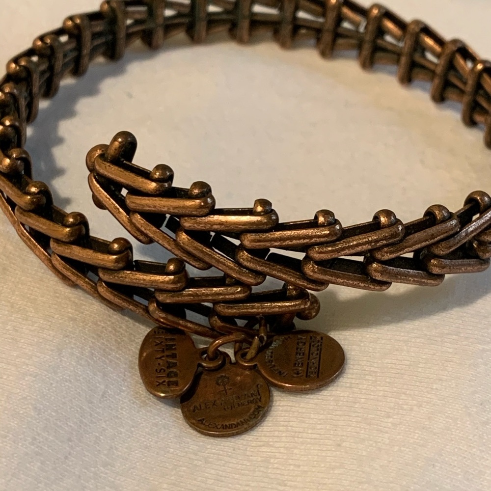 Alex and Ani Vintage sixty-six wrap bracelet.